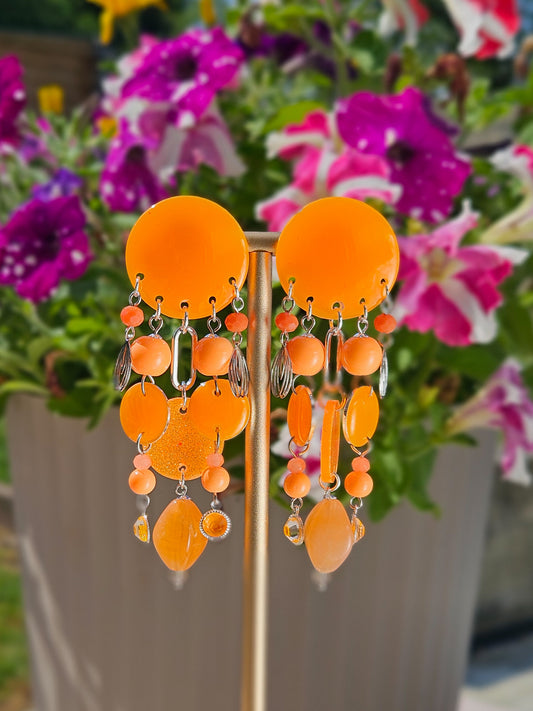 BO pluie de perles orange