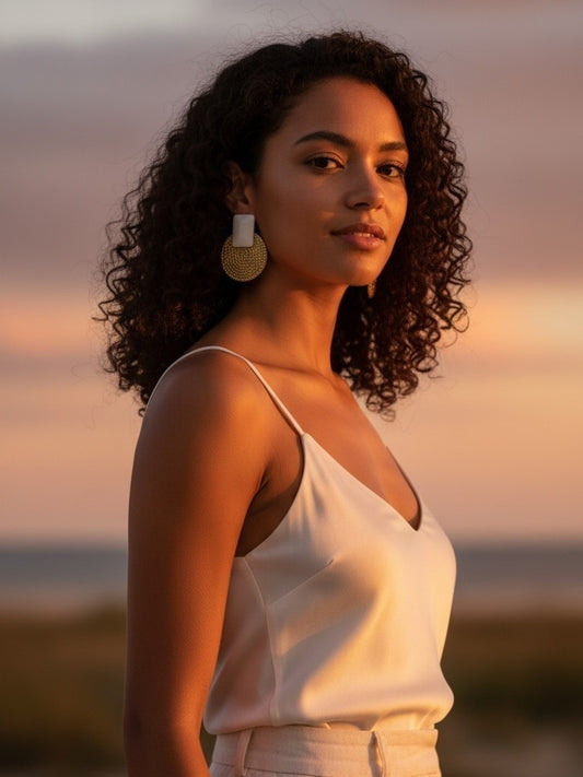 Boucle mailles dorées