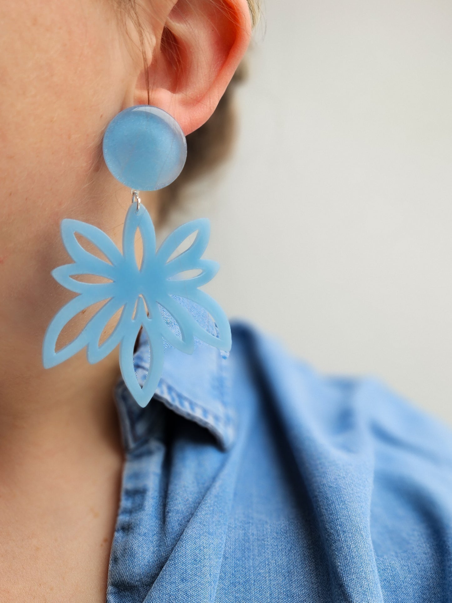Boucle nénuphat bleu ciel