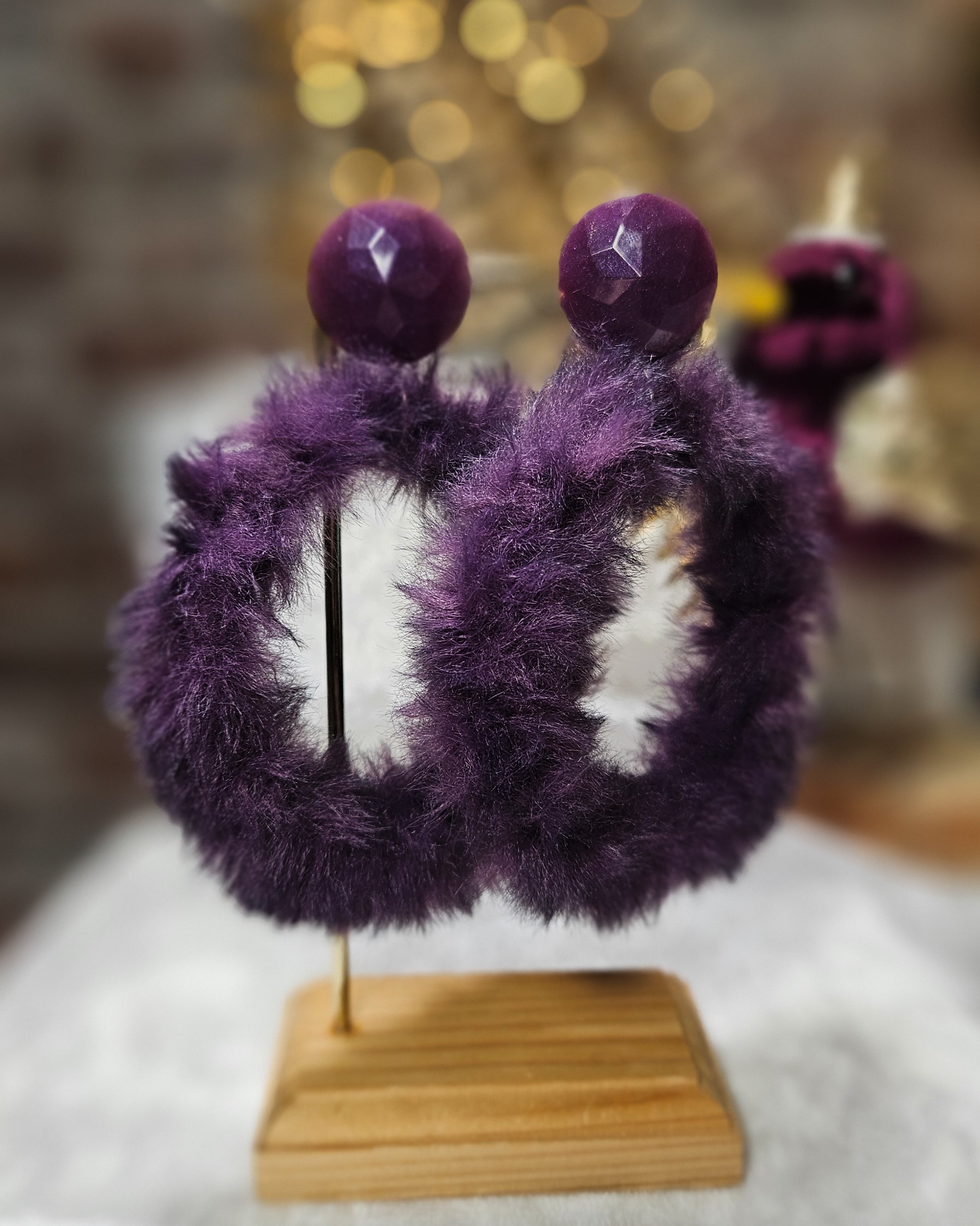 Créole féline prune 7cm