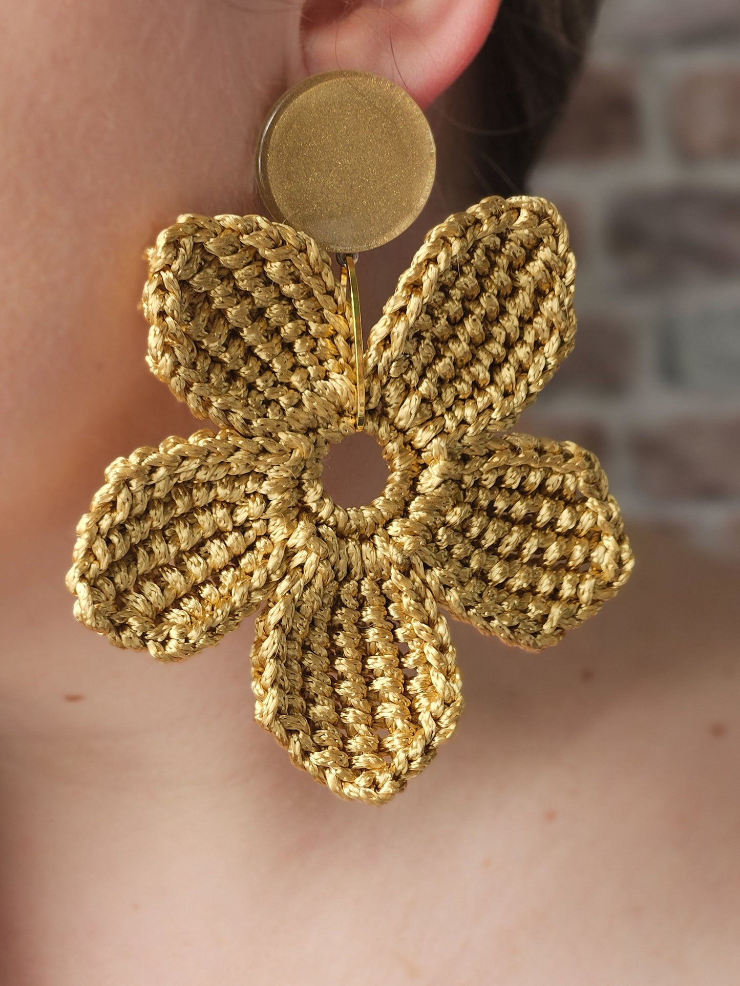 Boucle jasmin crochet doré