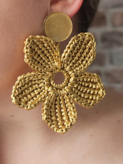 Boucle jasmin crochet doré