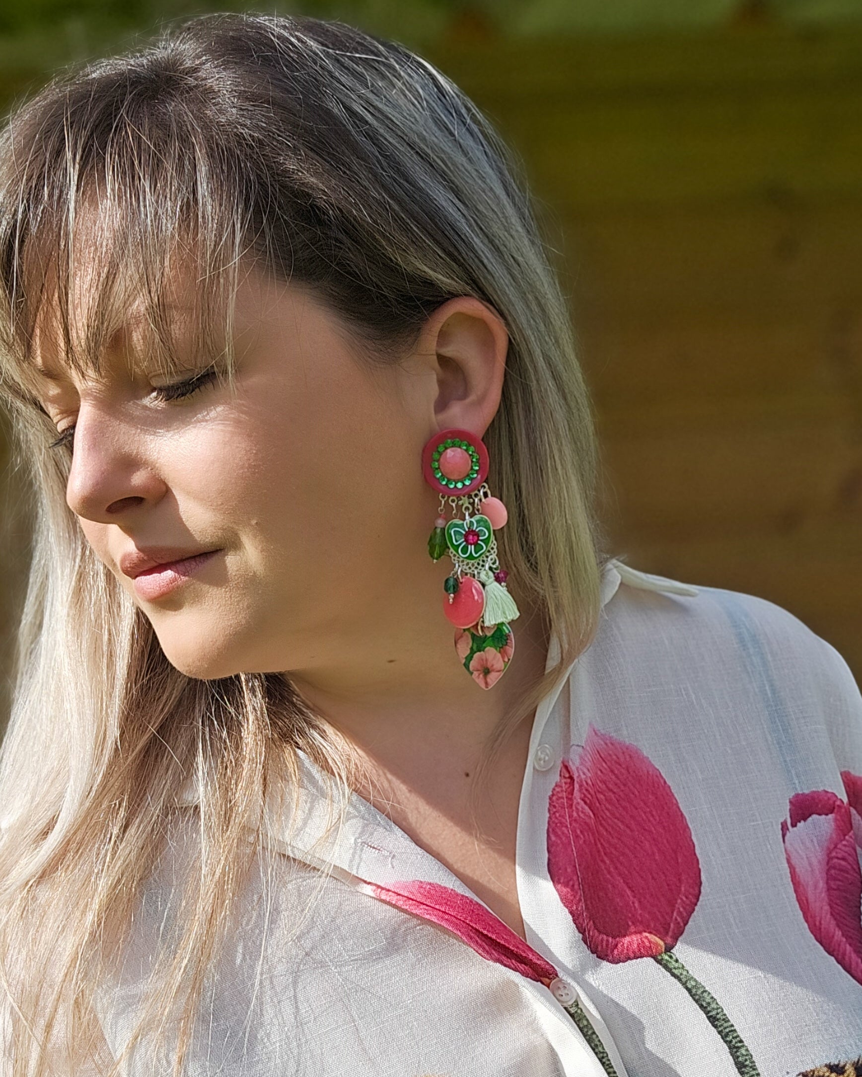BO fuchsia et verte