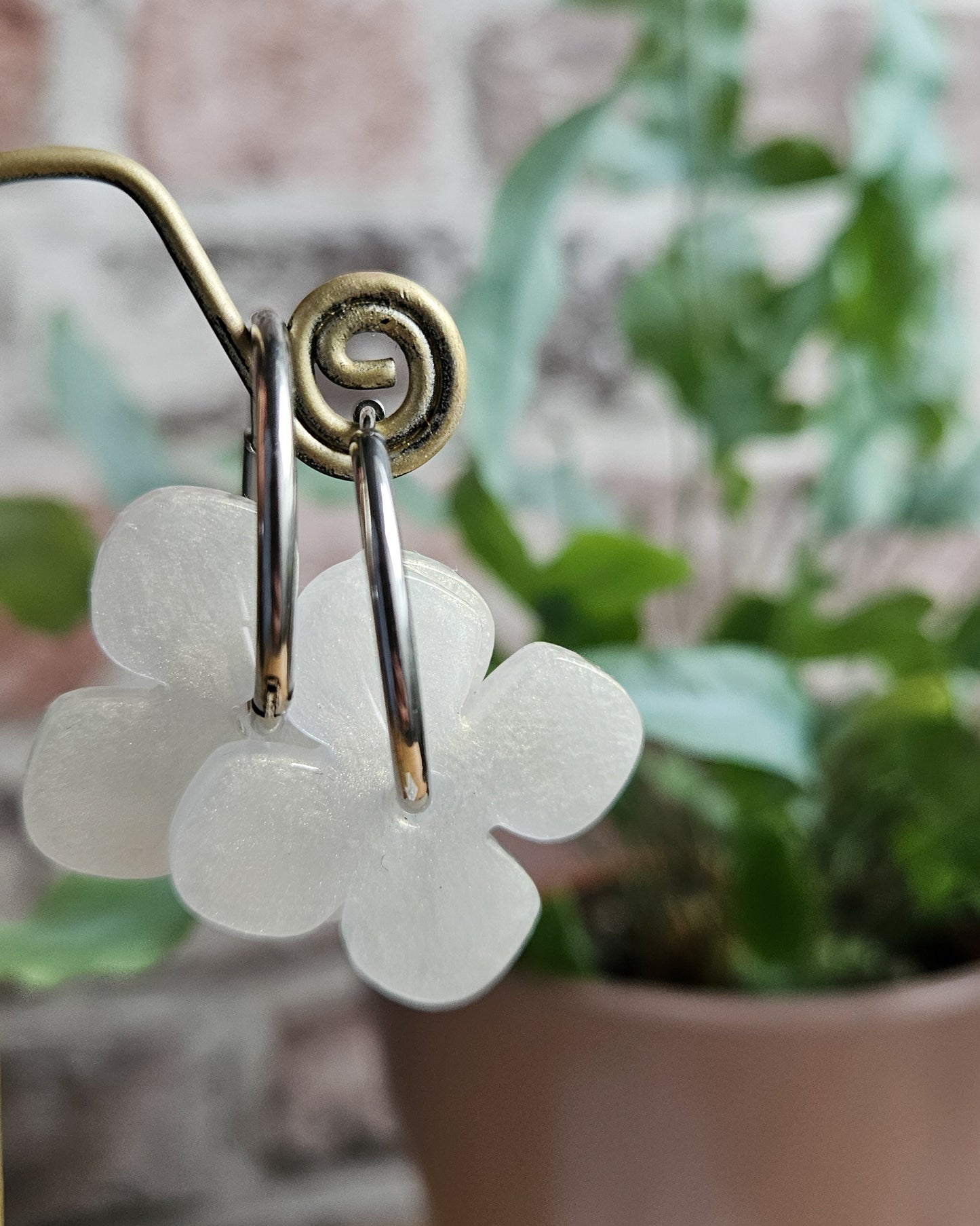 Mini créole trèfle blanc irisé