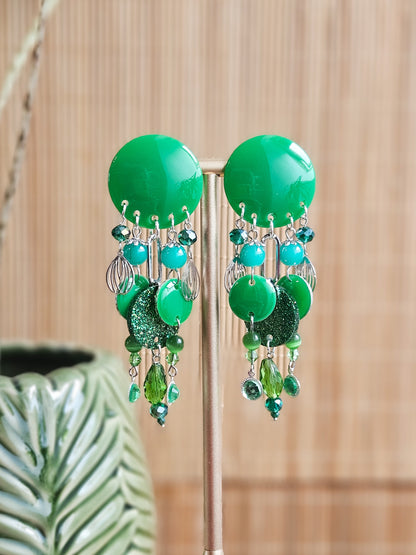 BO pluie de perles verte
