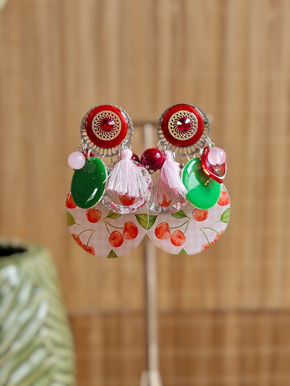 BO cerises rose & verte