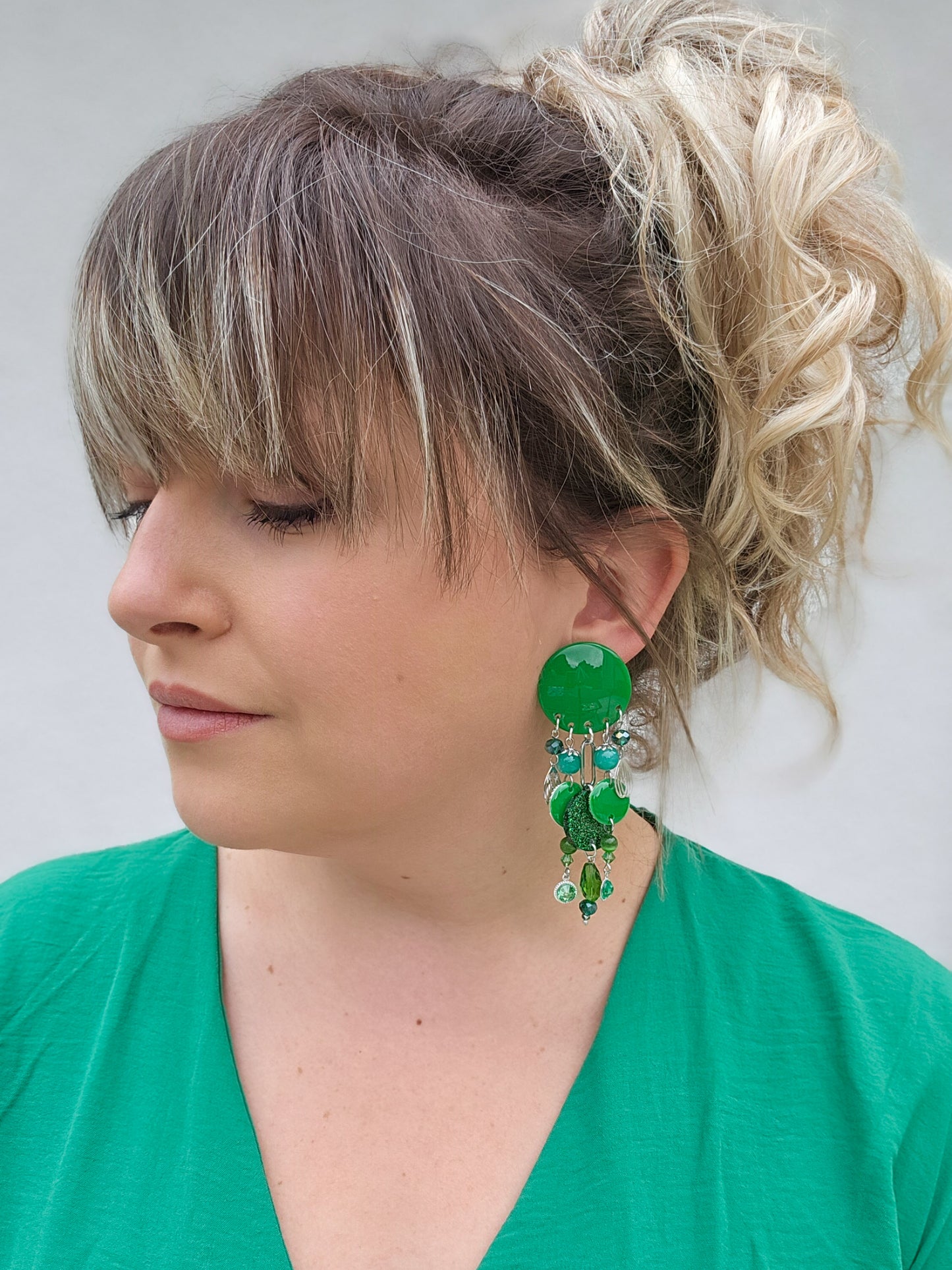 BO pluie de perles verte