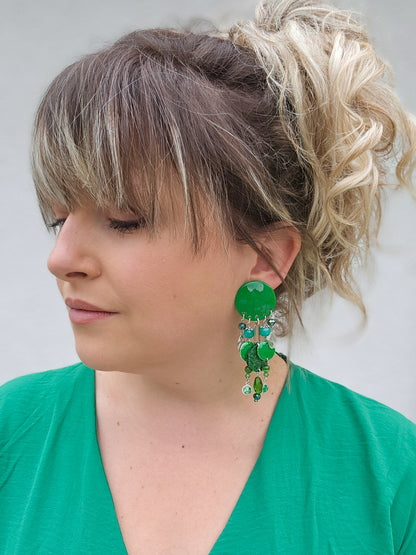 BO pluie de perles verte