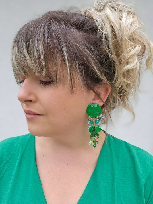 BO pluie de perles verte