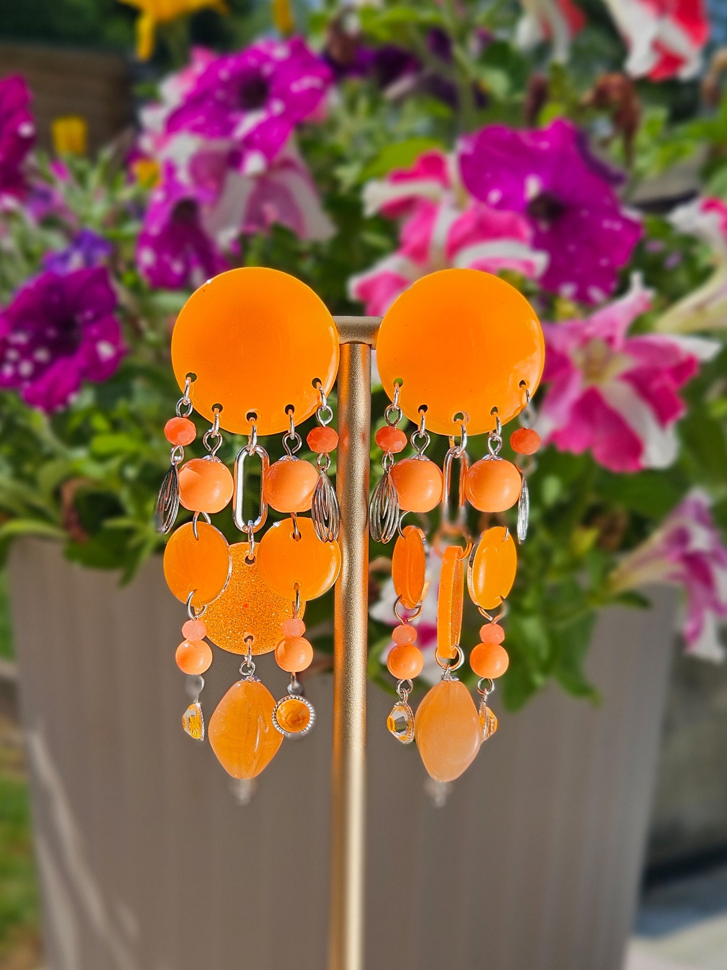 BO pluie de perles orange