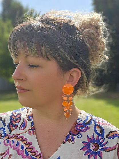 BO pluie de perles orange