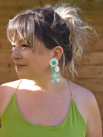 BO argenté & turquoise