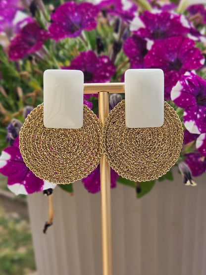 Boucle mailles dorées